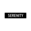 Serenity Street Sign Children Name Room Plate