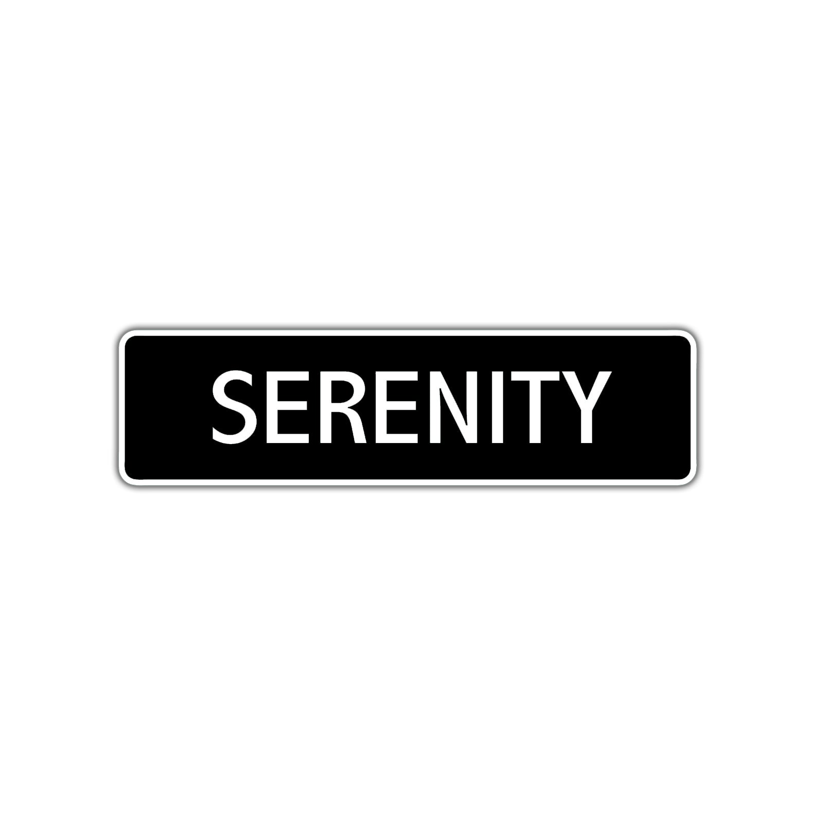 Serenity Street Sign Children Name Room Plate