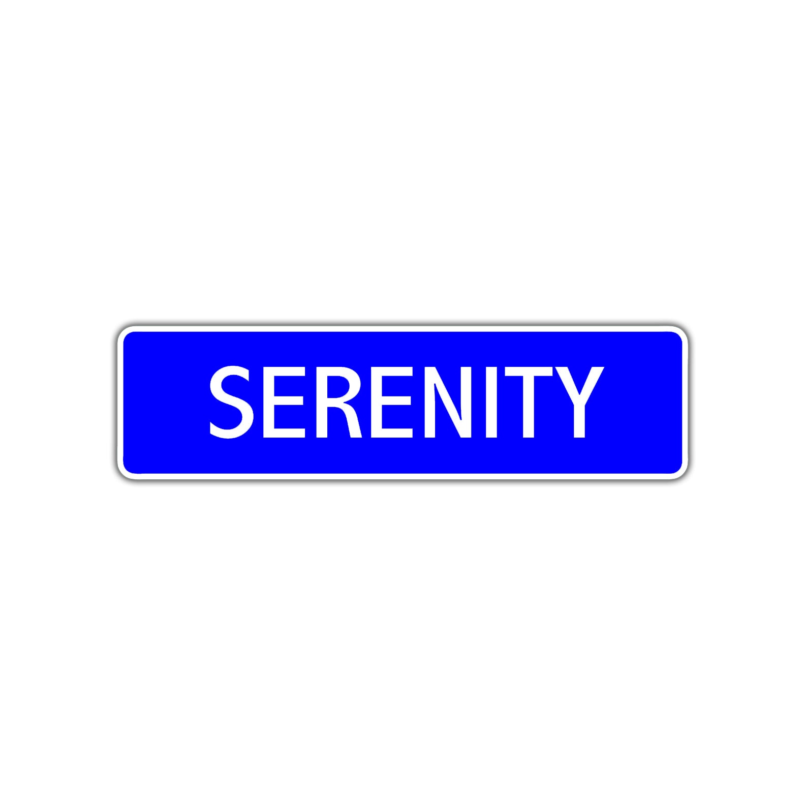 Serenity Street Sign Children Name Room Plate