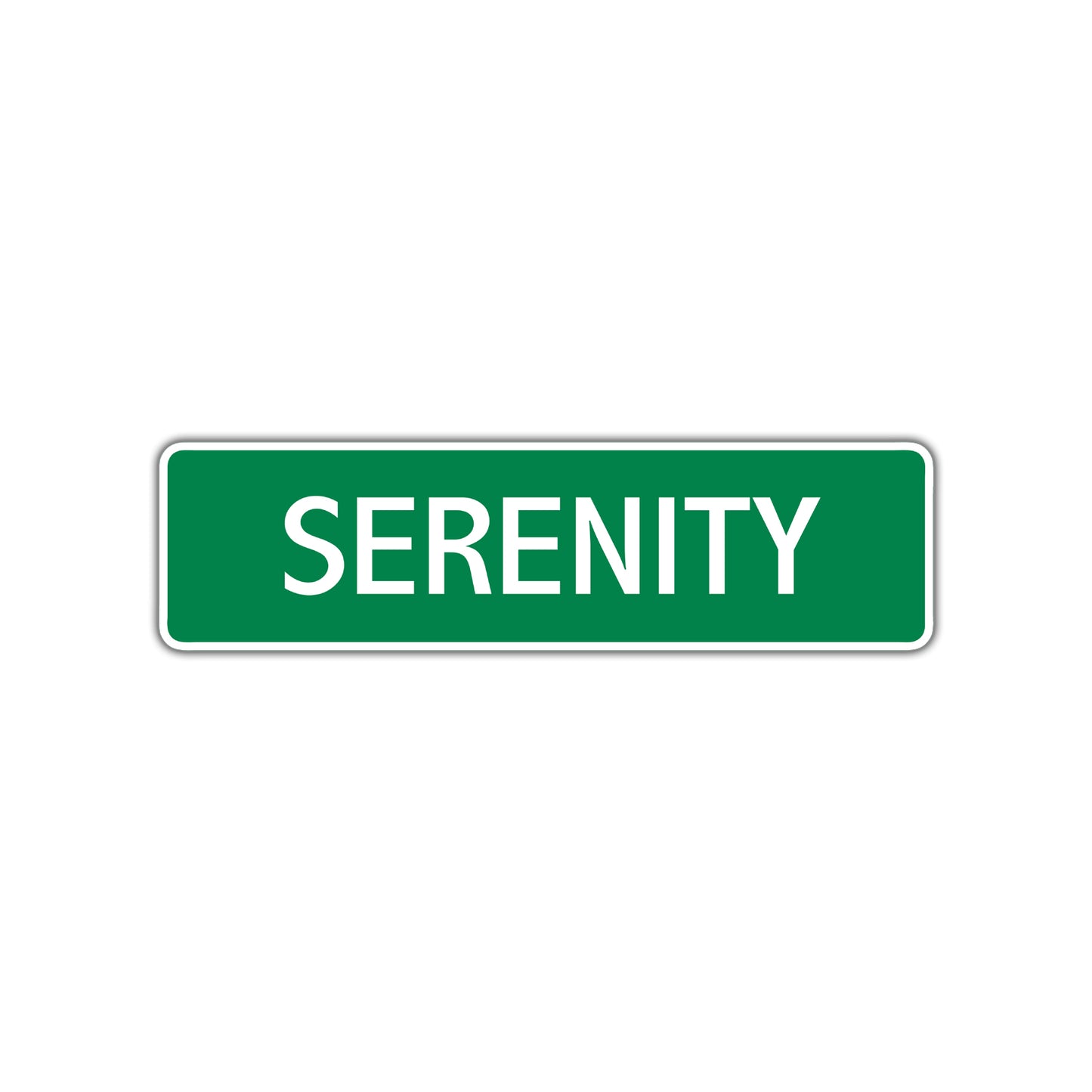 Serenity Street Sign Children Name Room Plate
