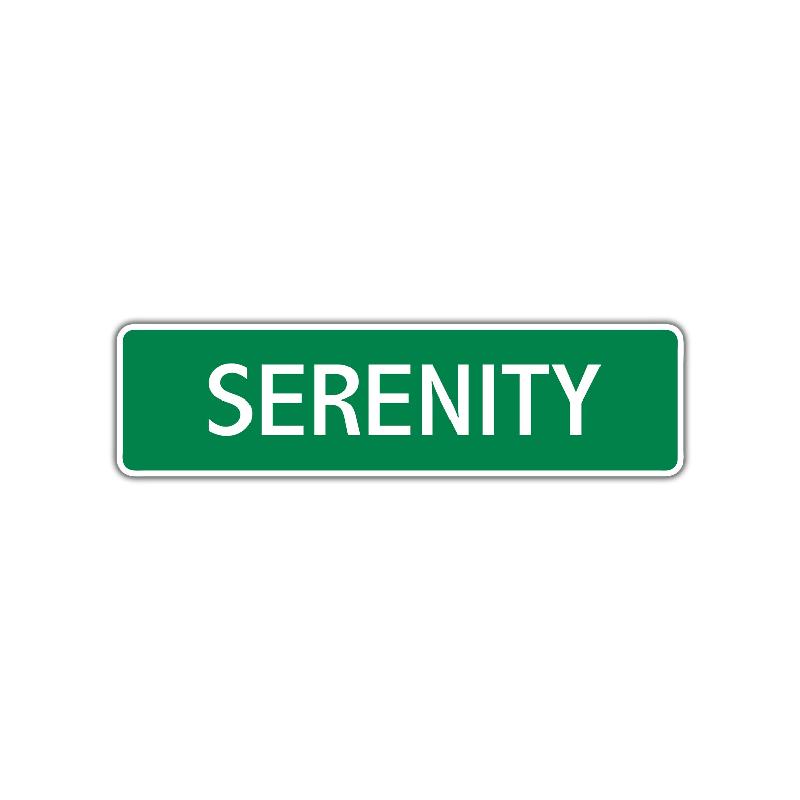 Serenity Street Sign Children Name Room Plate