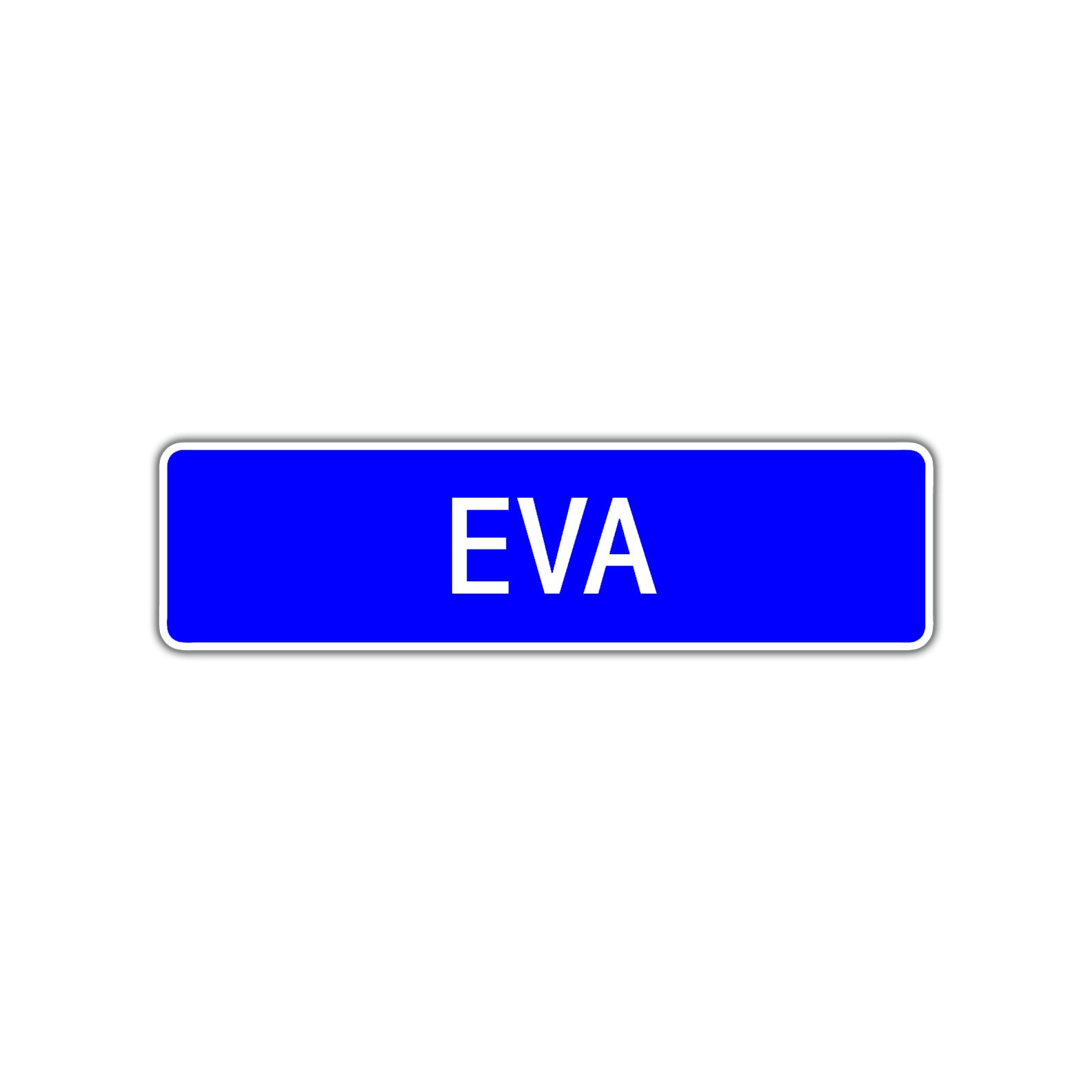 Eva Street Sign Children Name Room Plate