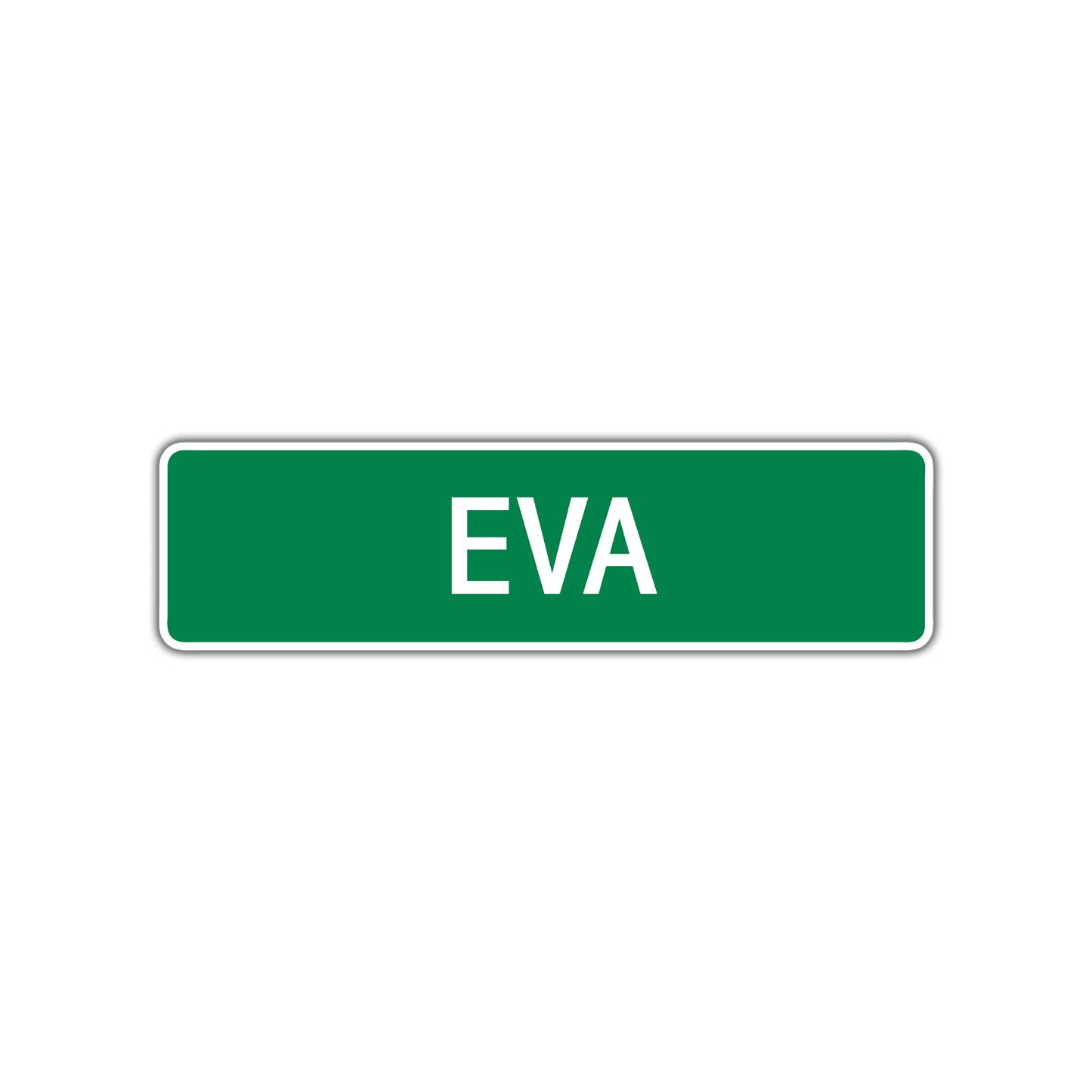 Eva Street Sign Children Name Room Plate