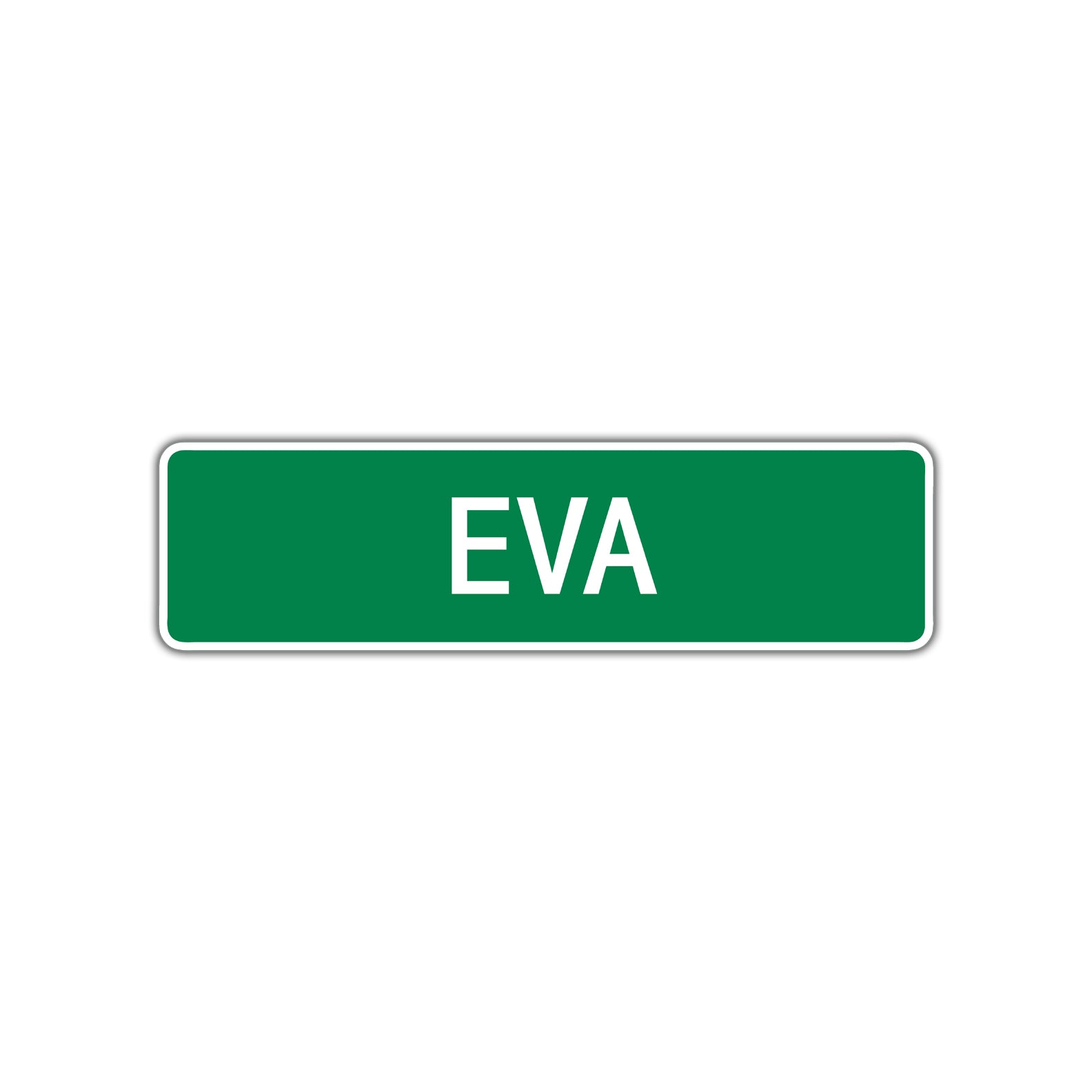 Eva Street Sign Children Name Room Plate