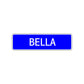 Bella Street Sign Children Name Room Plate