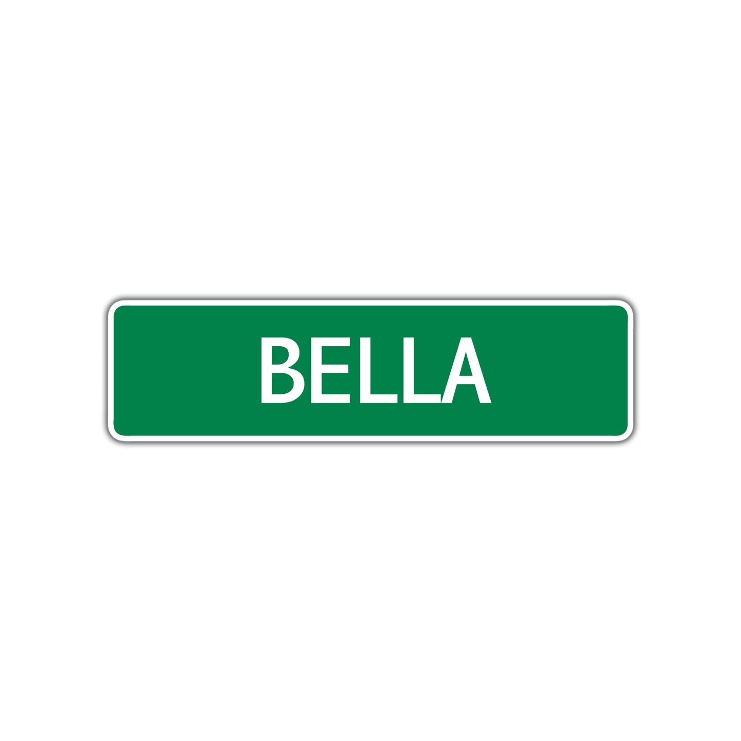Bella Street Sign Children Name Room Plate
