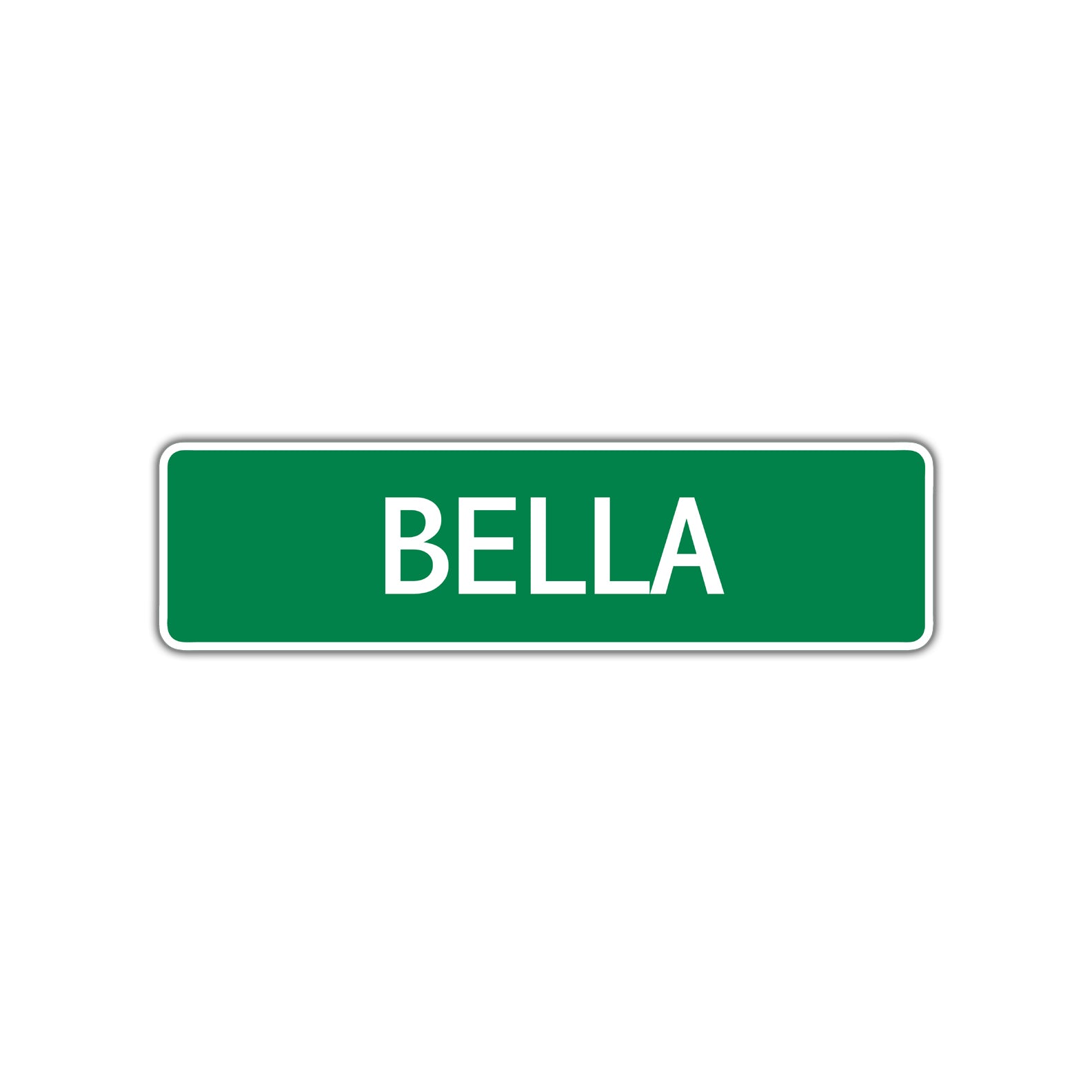Bella Street Sign Children Name Room Plate