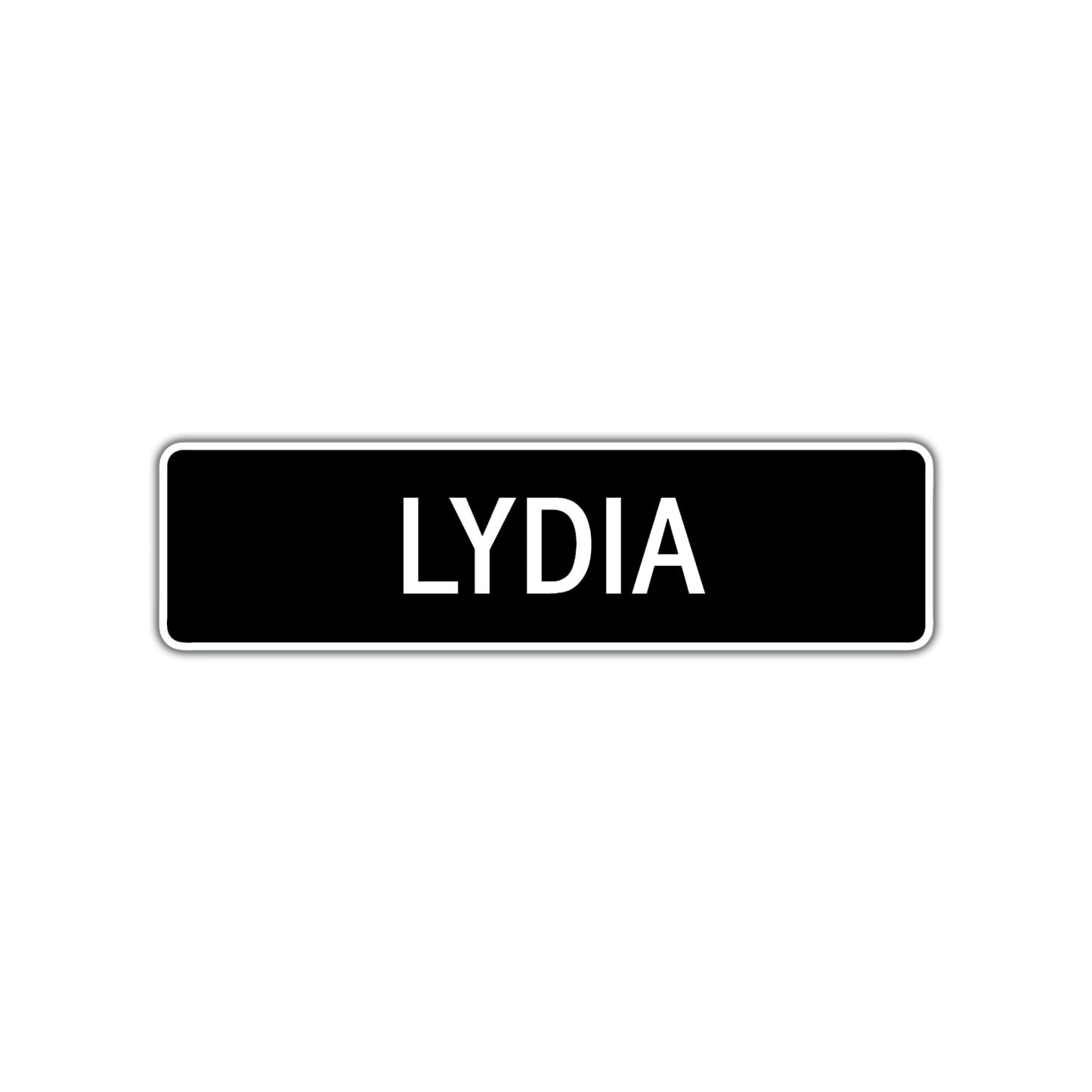 Lydia Street Sign Children Name Room Plate