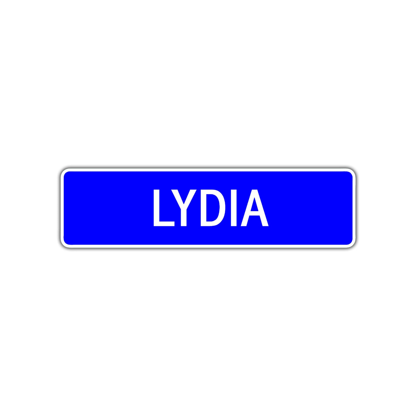Lydia Street Sign Children Name Room Plate