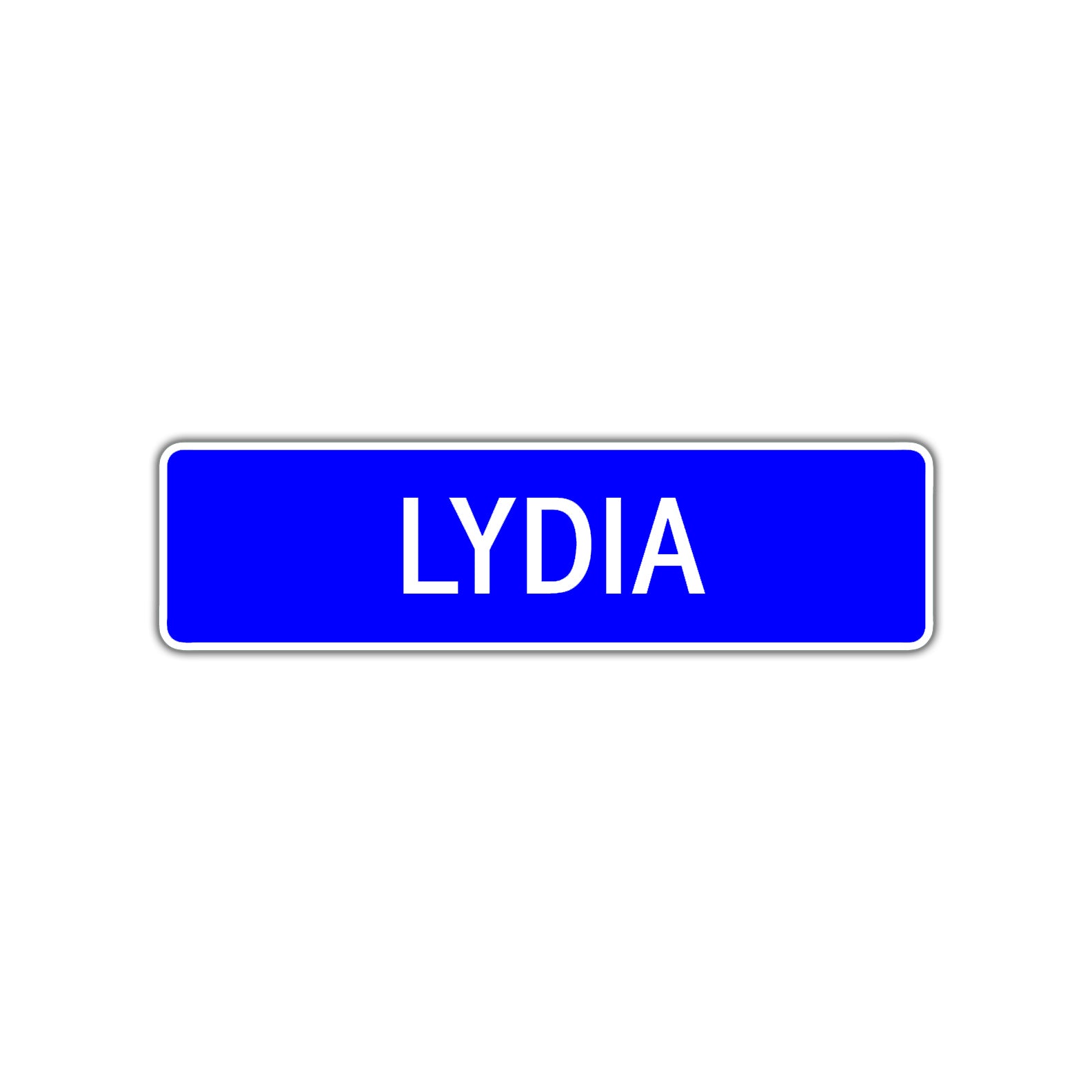 Lydia Street Sign Children Name Room Plate