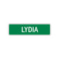 Lydia Street Sign Children Name Room Plate