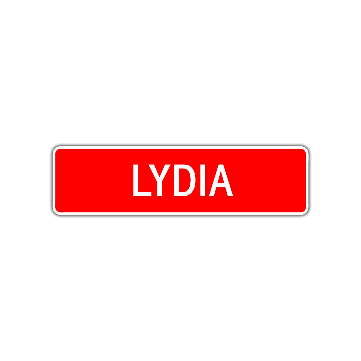 Lydia Street Sign Children Name Room Plate