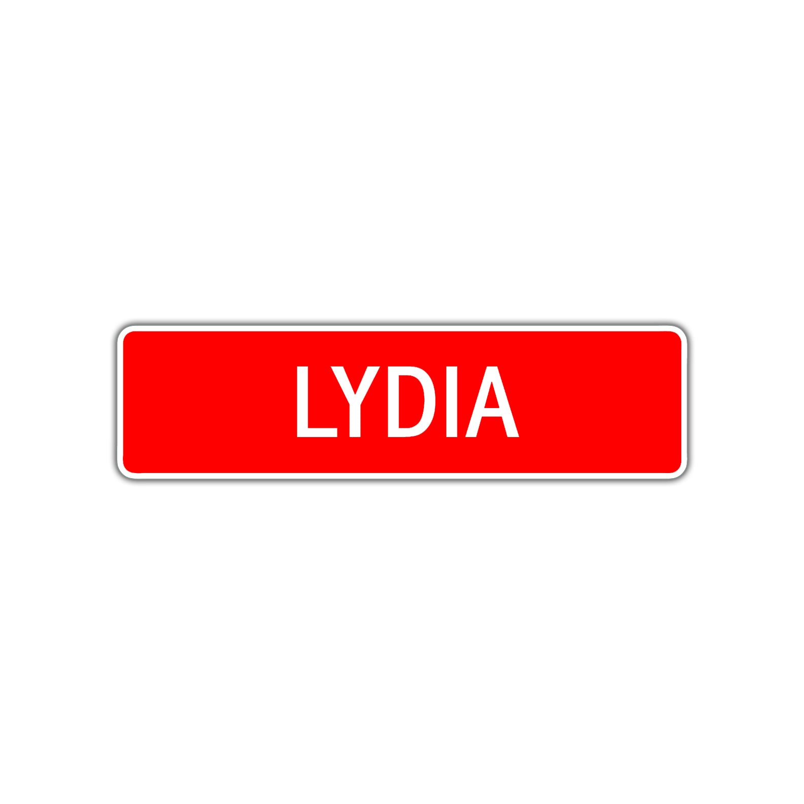 Lydia Street Sign Children Name Room Plate