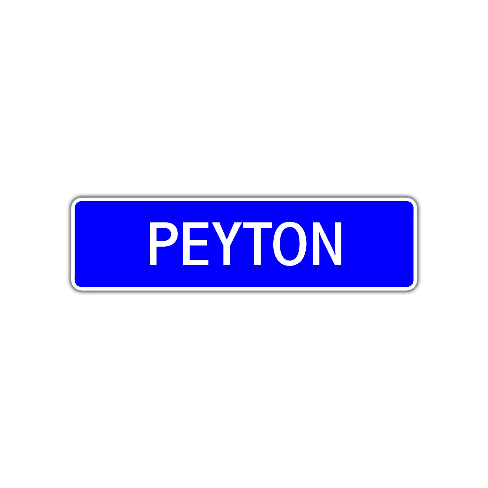 Peyton Street Sign Children Name Room Plate