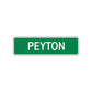 Peyton Street Sign Children Name Room Plate