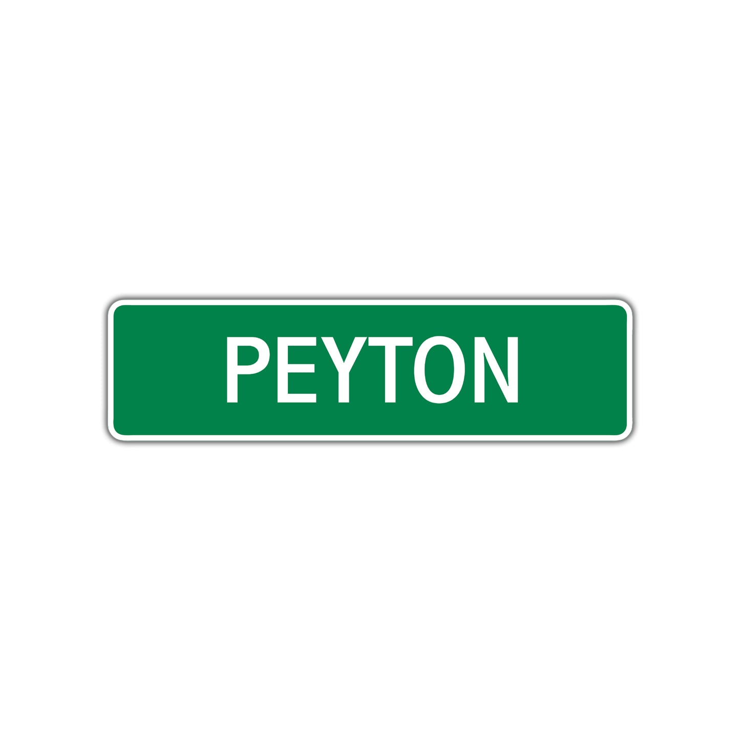 Peyton Street Sign Children Name Room Plate
