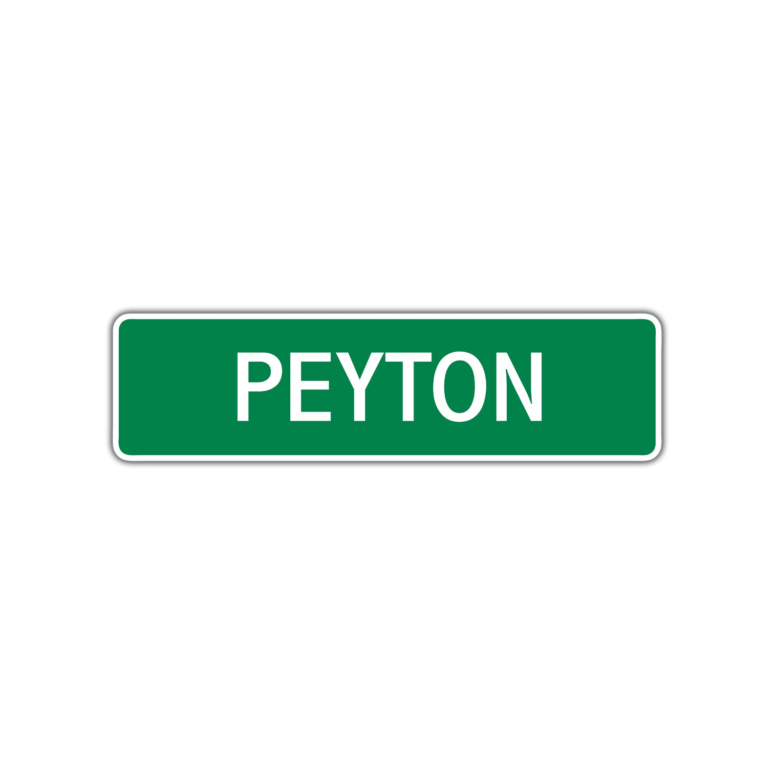 Peyton Street Sign Children Name Room Plate