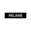 Melanie Street Sign Children Name Room Plate