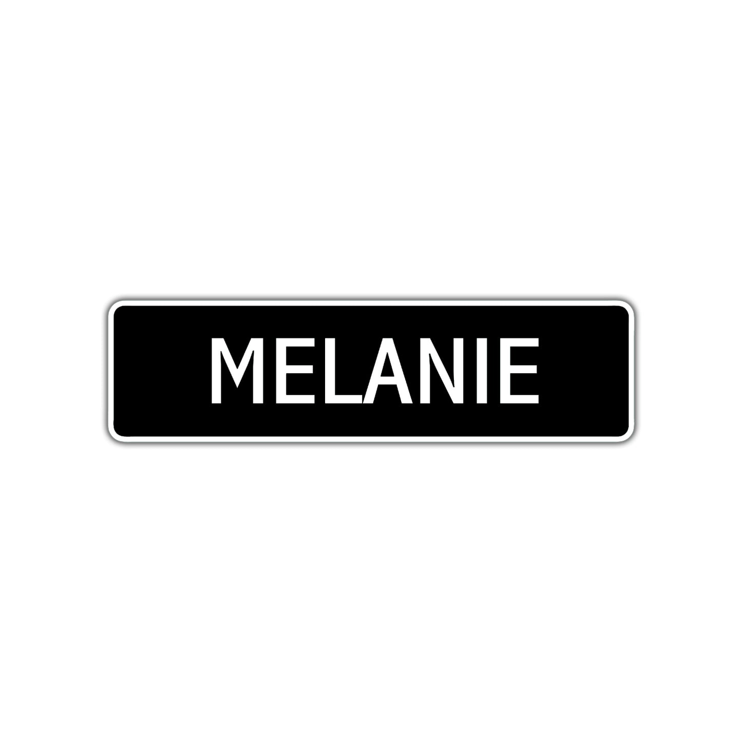 Melanie Street Sign Children Name Room Plate