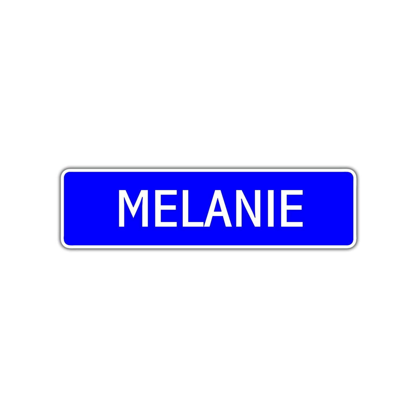 Melanie Street Sign Children Name Room Plate
