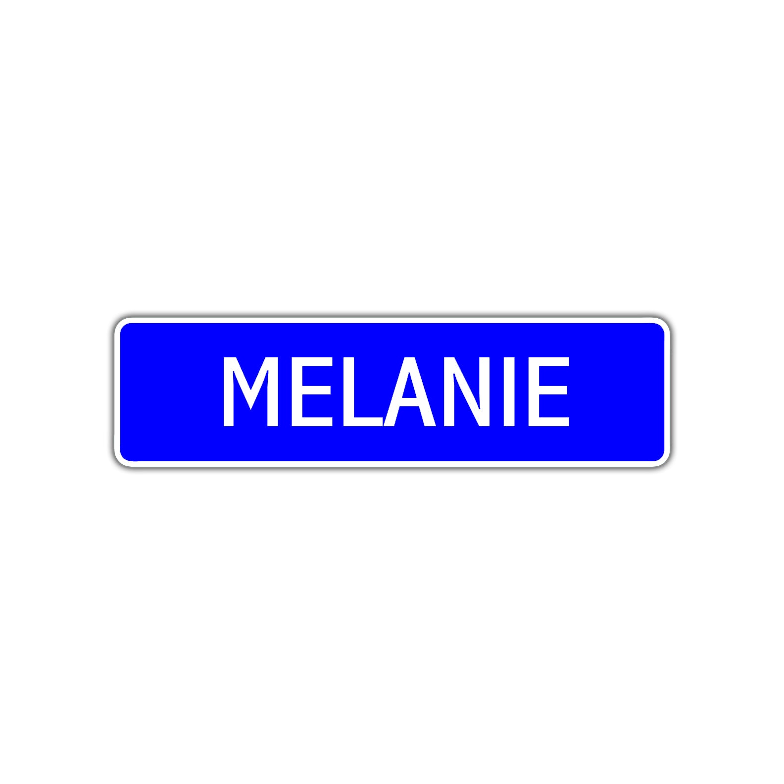 Melanie Street Sign Children Name Room Plate