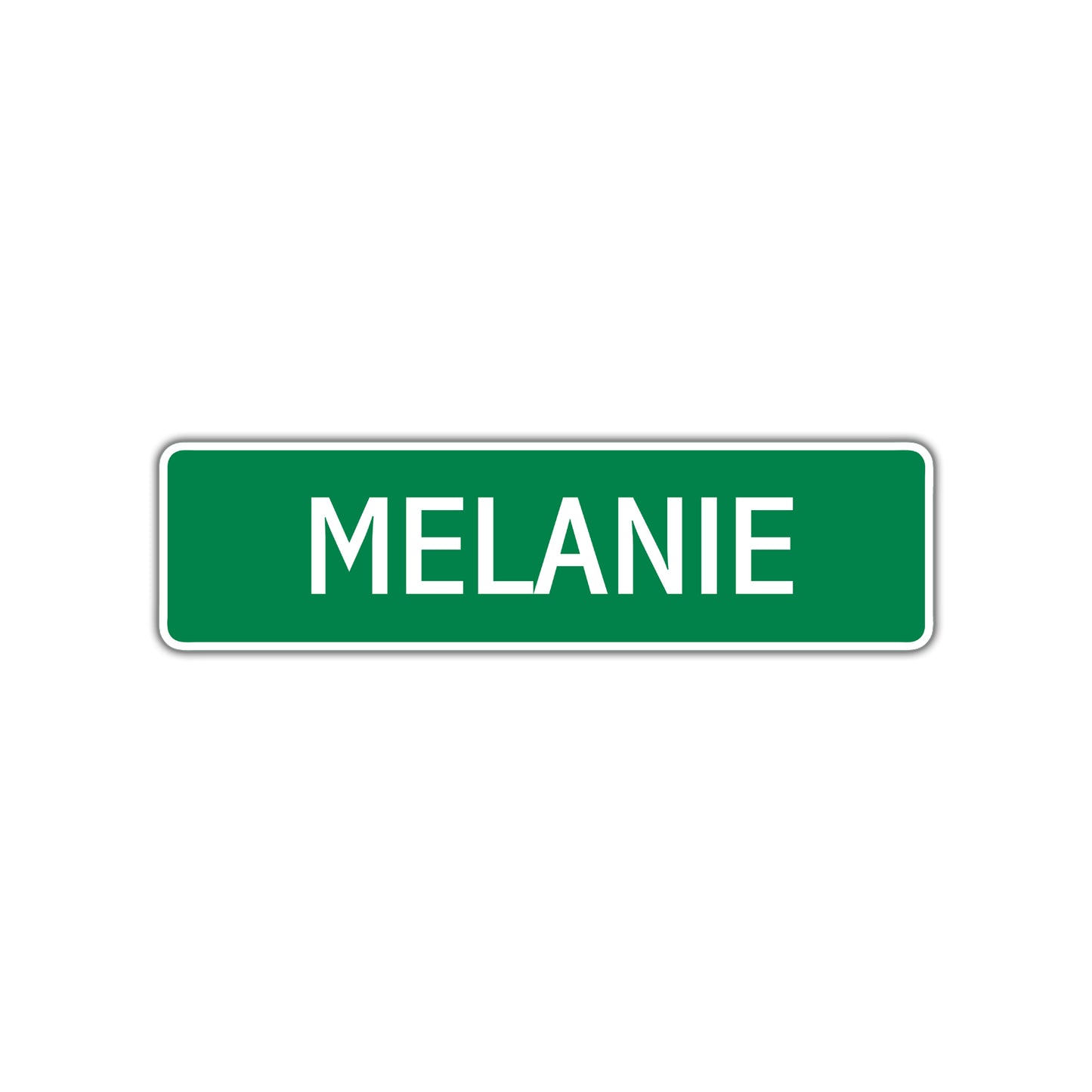 Melanie Street Sign Children Name Room Plate