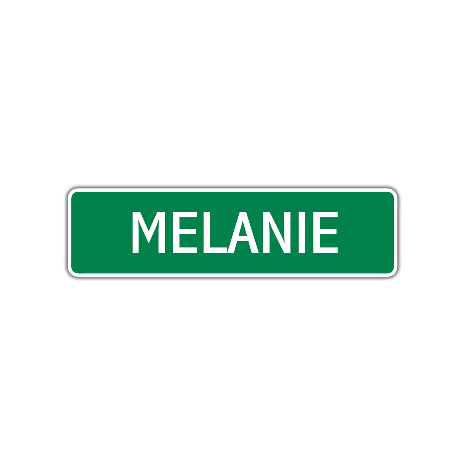 Melanie Street Sign Children Name Room Plate