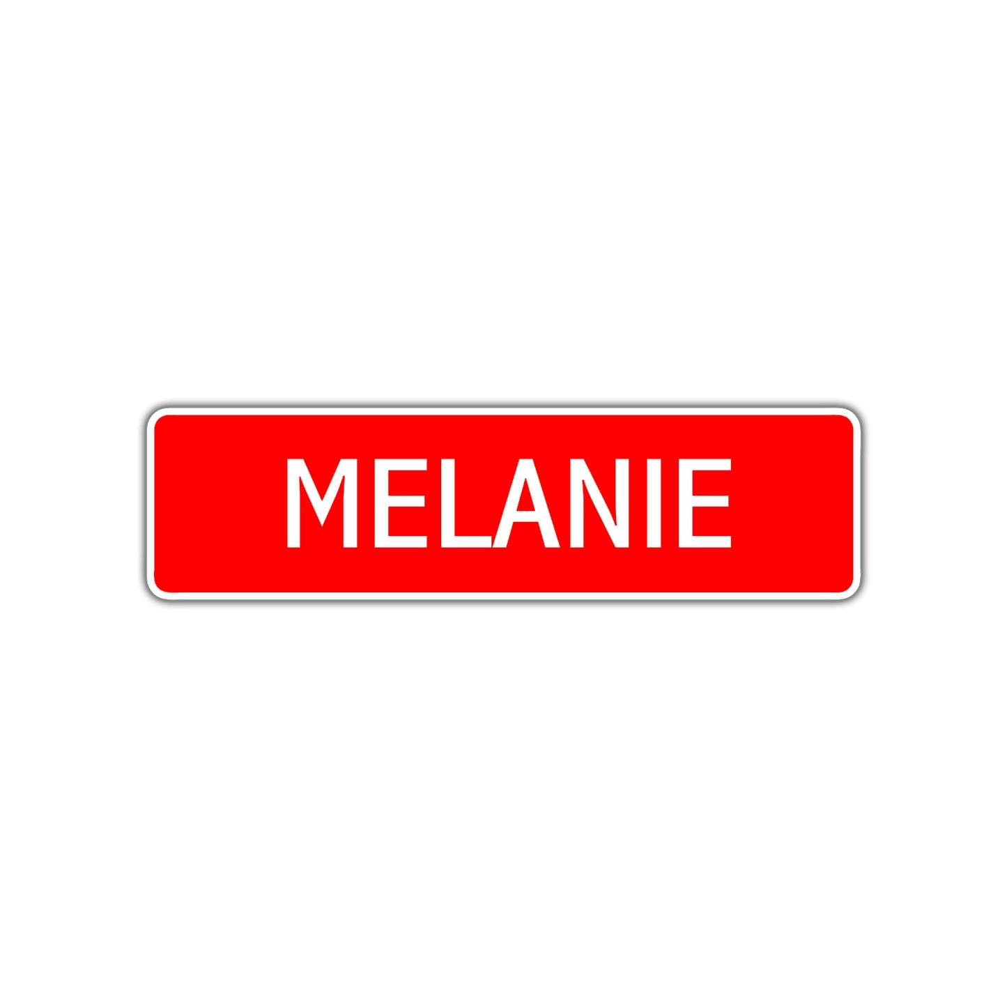 Melanie Street Sign Children Name Room Plate
