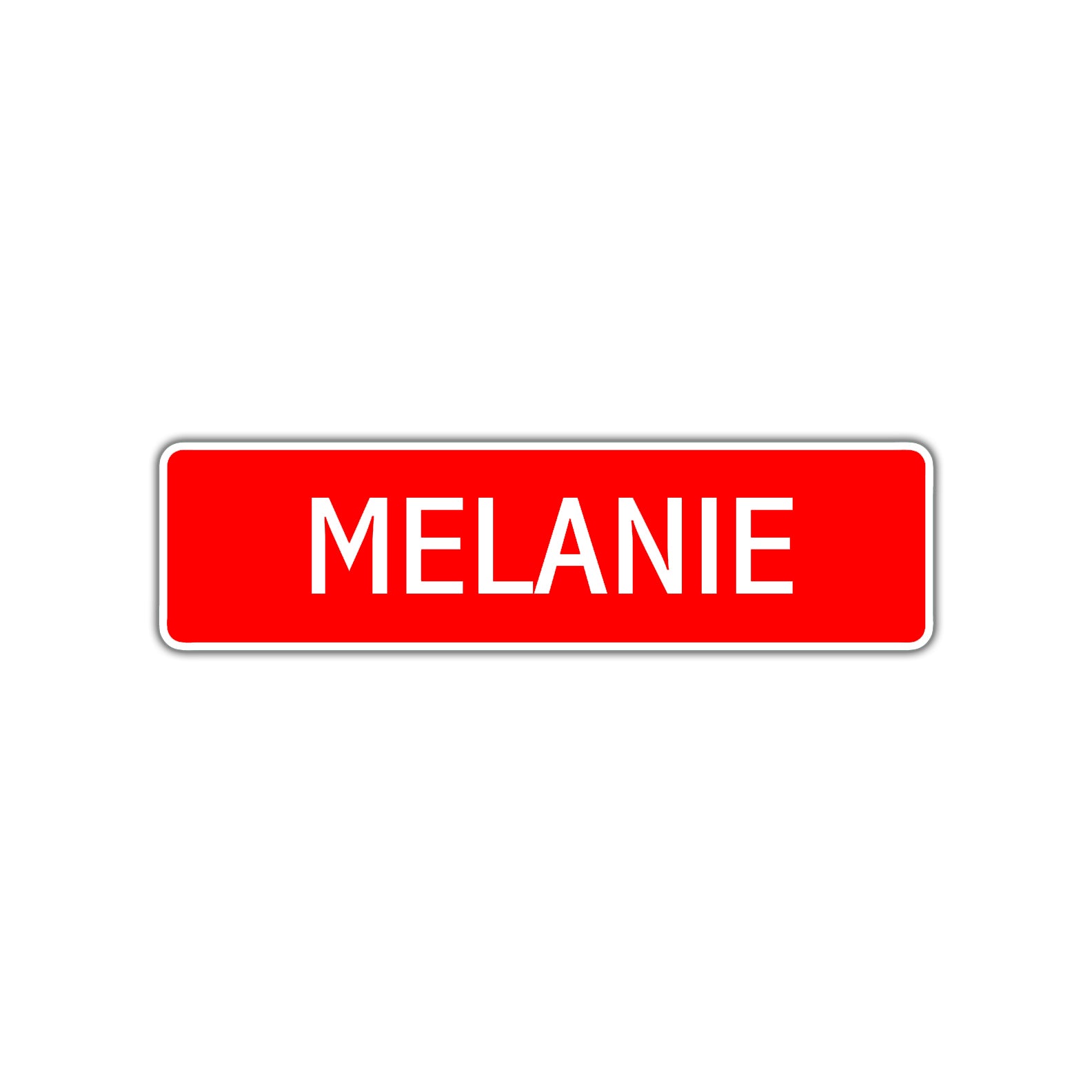 Melanie Street Sign Children Name Room Plate