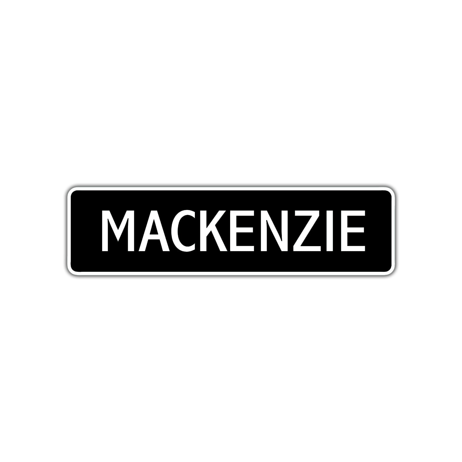 Mackenzie Street Sign Children Name Room Plate