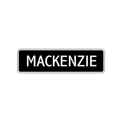 Mackenzie Street Sign Children Name Room Plate