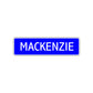 Mackenzie Street Sign Children Name Room Plate