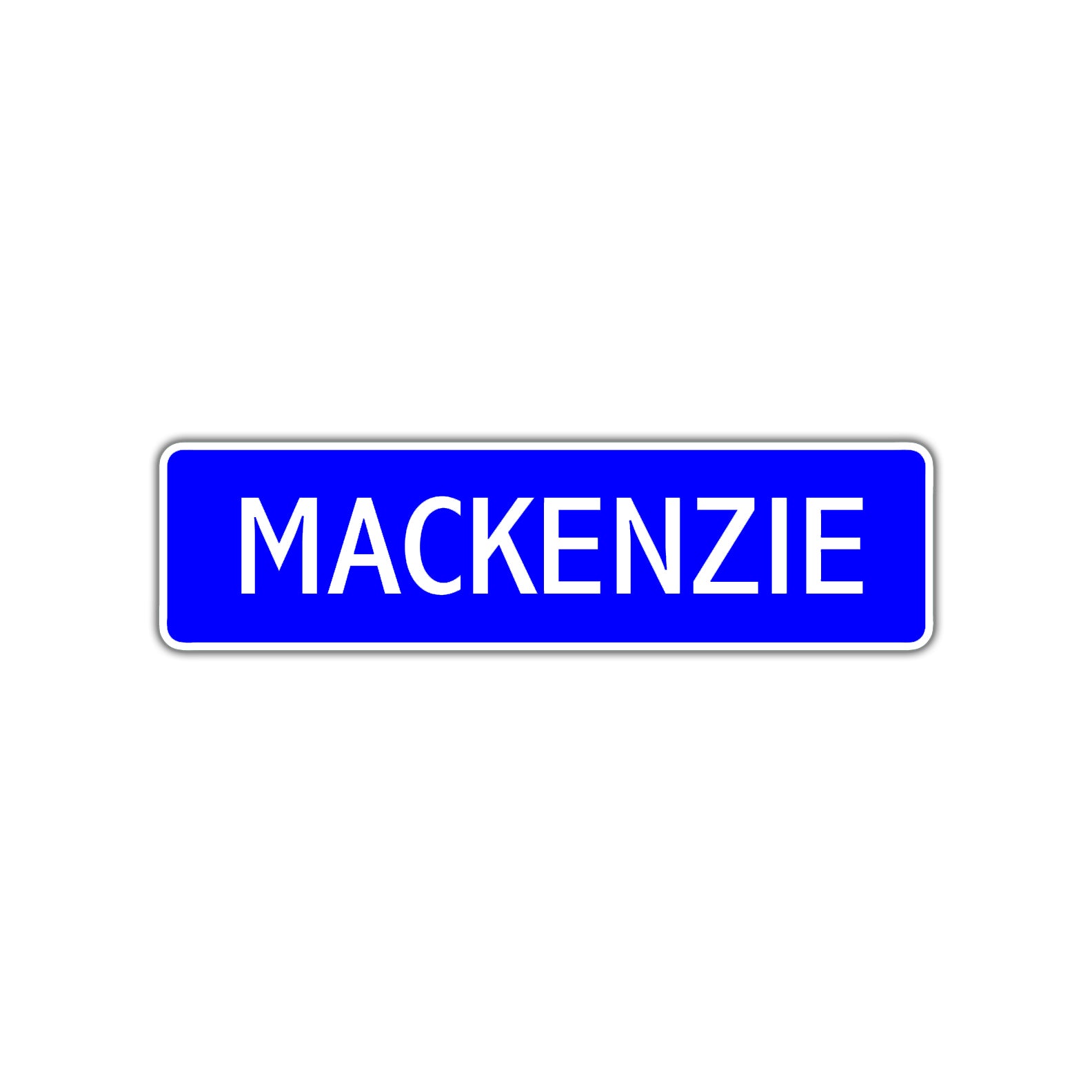 Mackenzie Street Sign Children Name Room Plate
