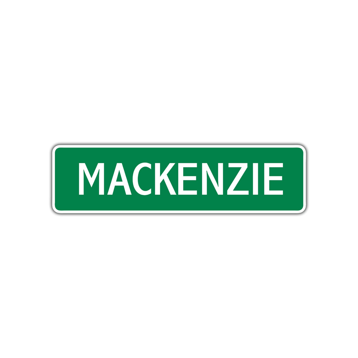 Mackenzie Street Sign Children Name Room Plate