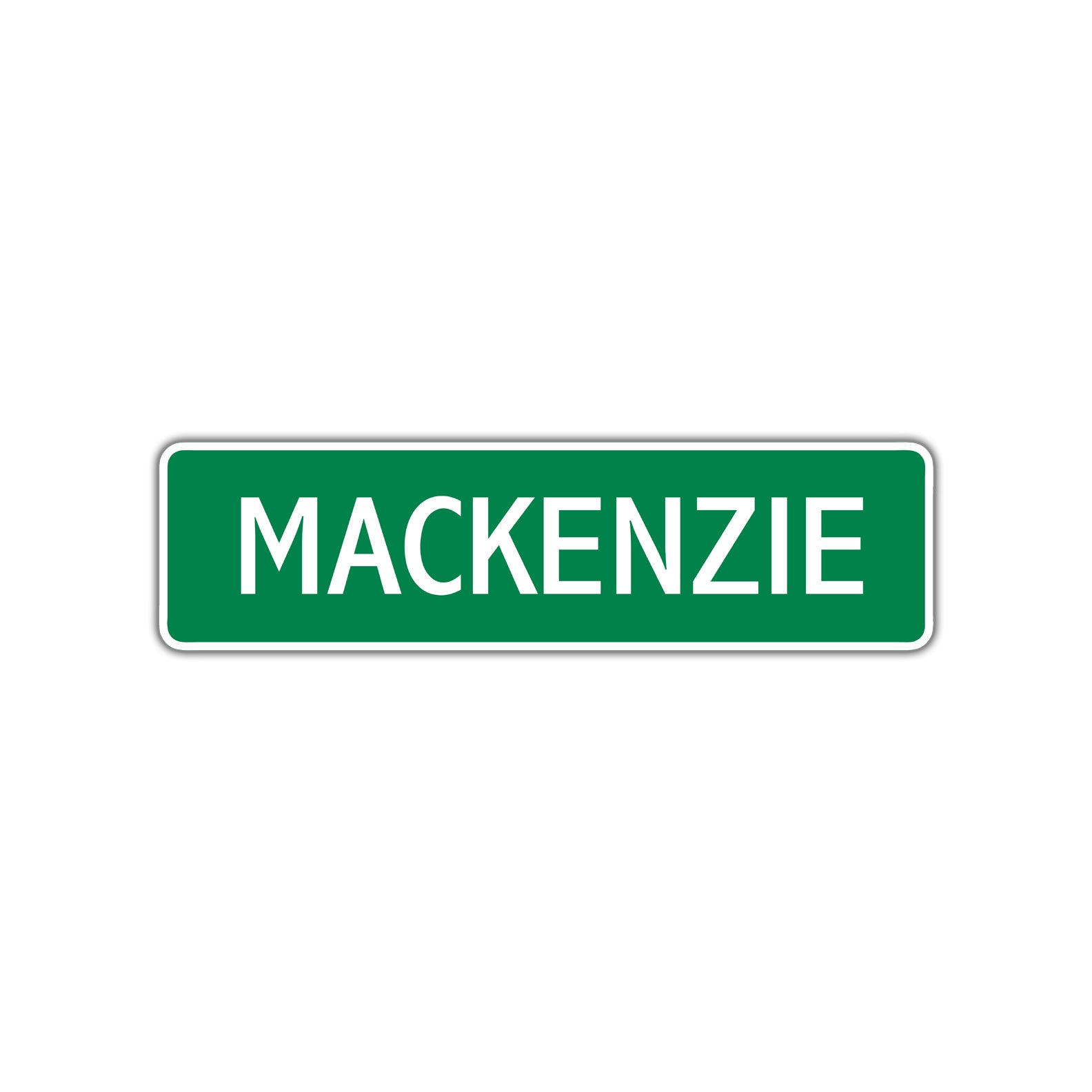 Mackenzie Street Sign Children Name Room Plate