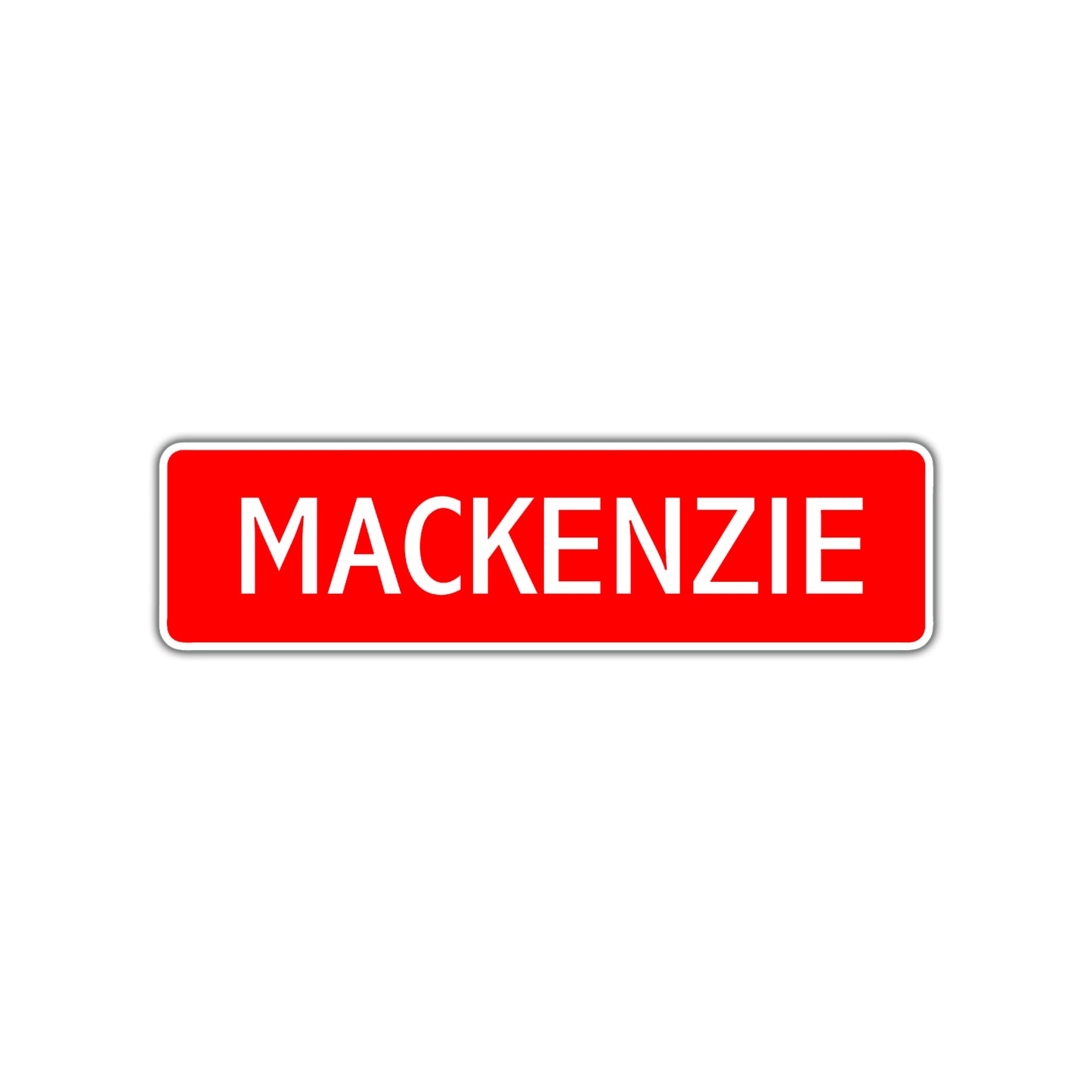 Mackenzie Street Sign Children Name Room Plate