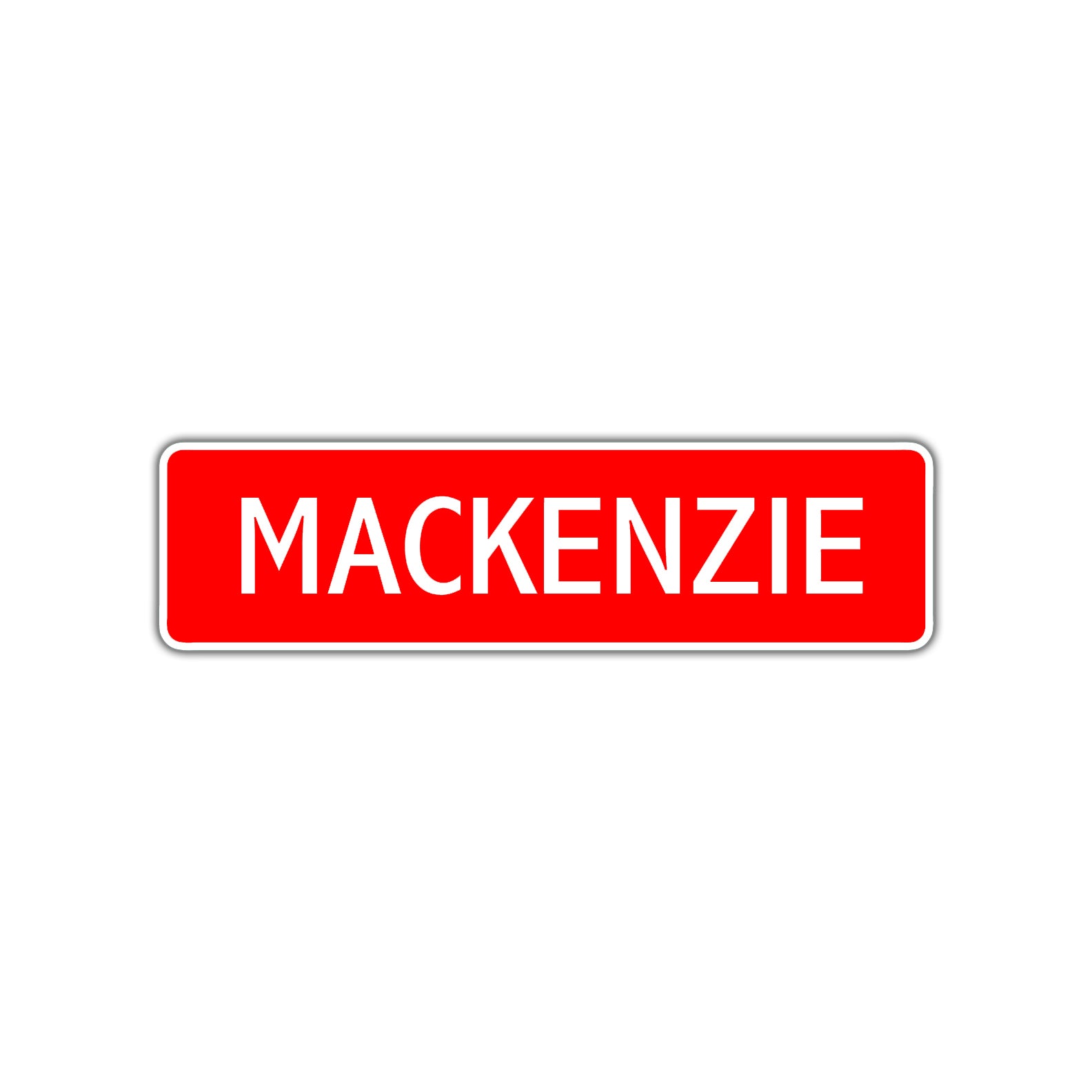 Mackenzie Street Sign Children Name Room Plate