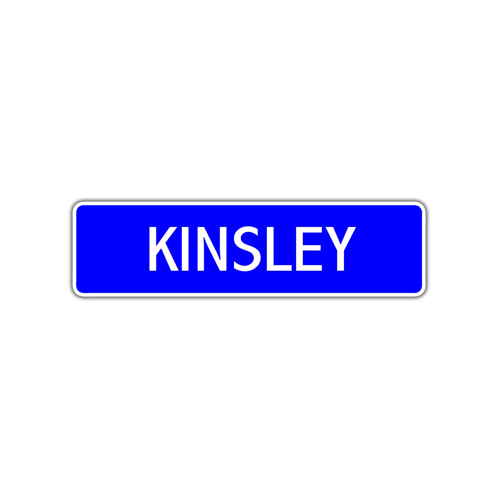 Kinsley Street Sign Children Name Room Plate
