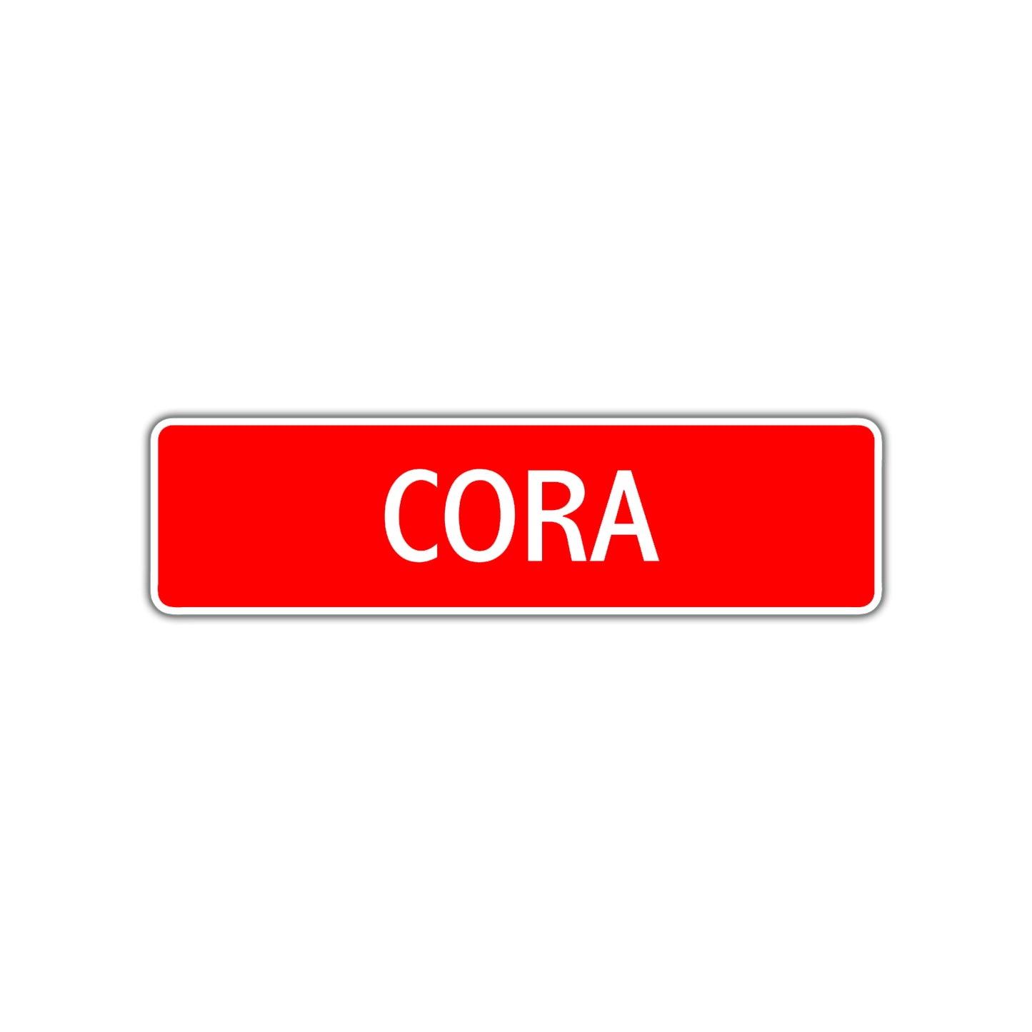Cora Street Sign Children Name Room Plate