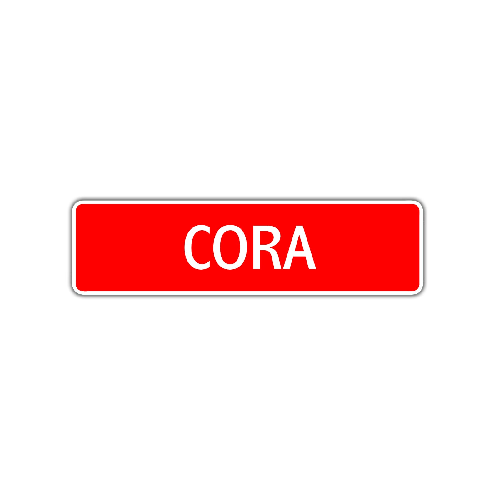 Cora Street Sign Children Name Room Plate