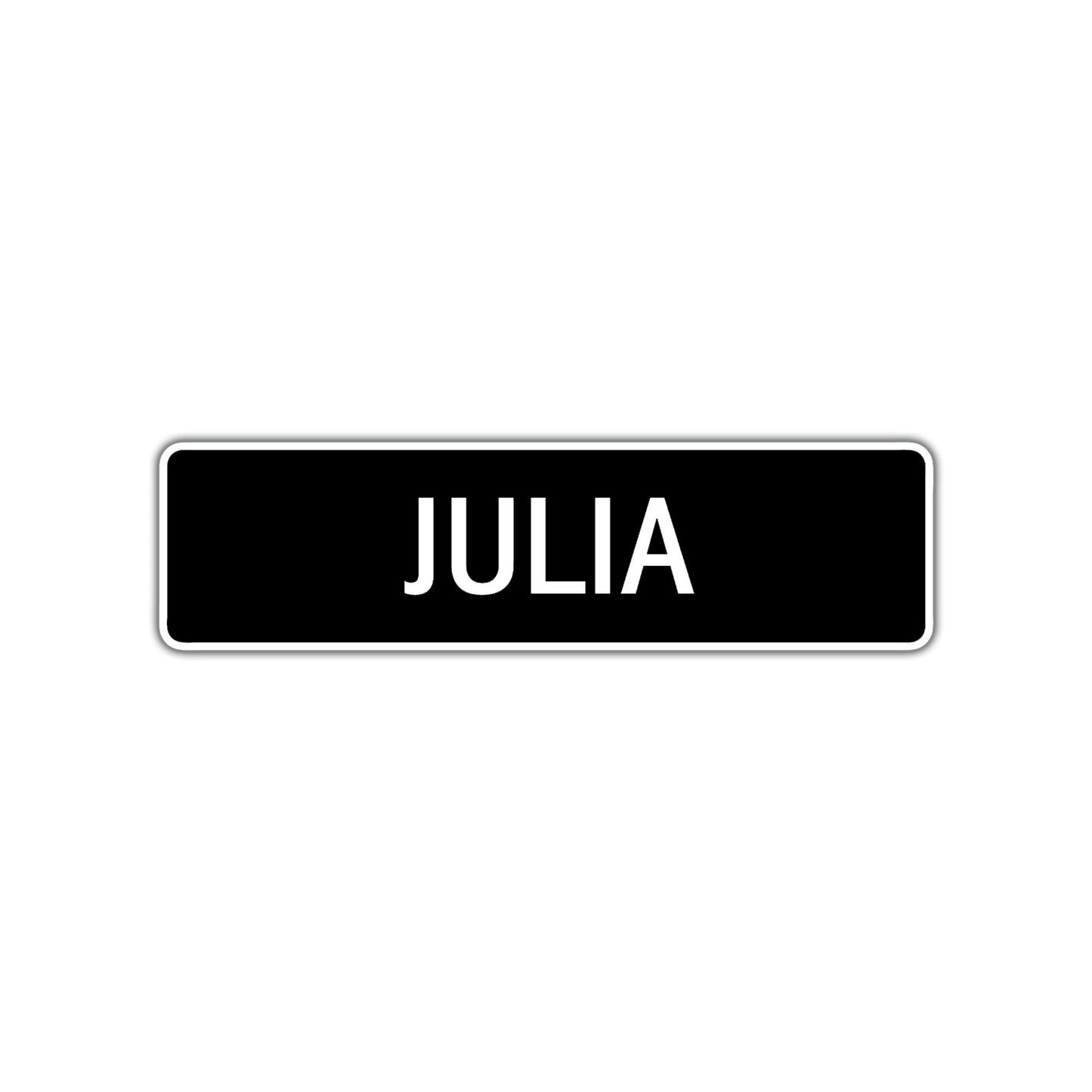 Julia Street Sign Children Name Room Plate