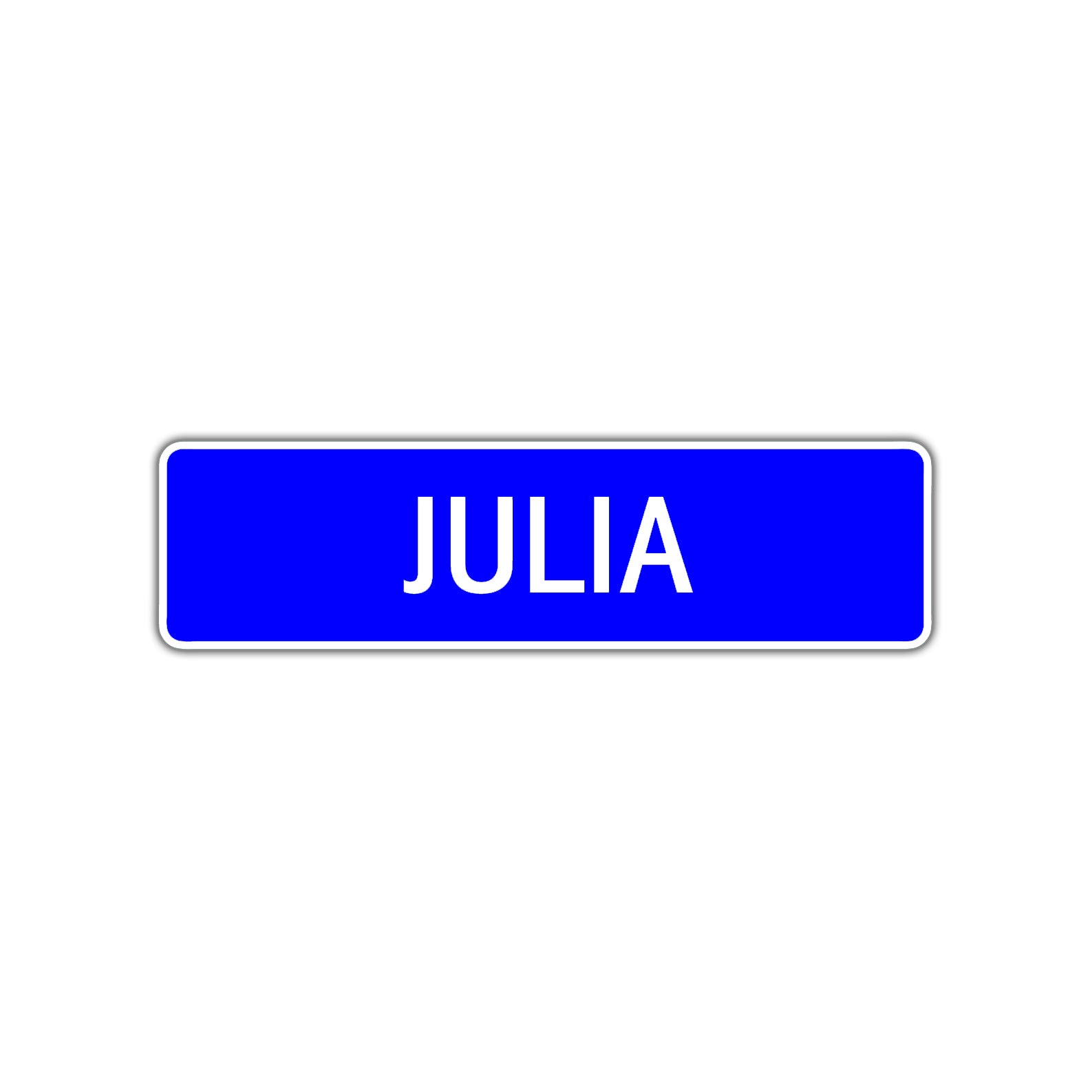 Julia Street Sign Children Name Room Plate