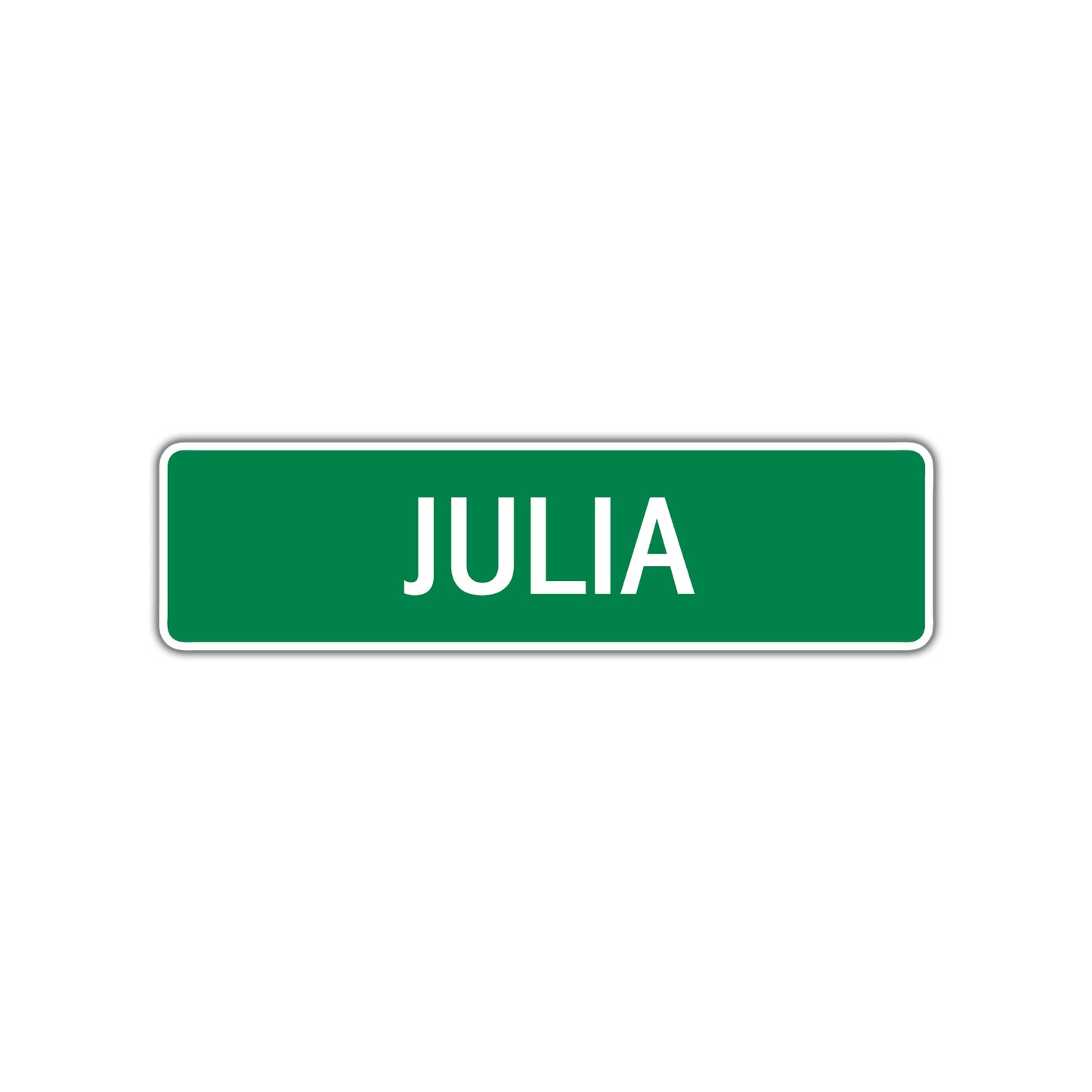 Julia Street Sign Children Name Room Plate
