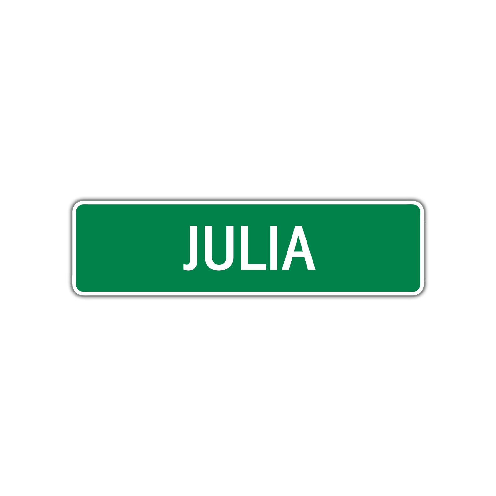Julia Street Sign Children Name Room Plate