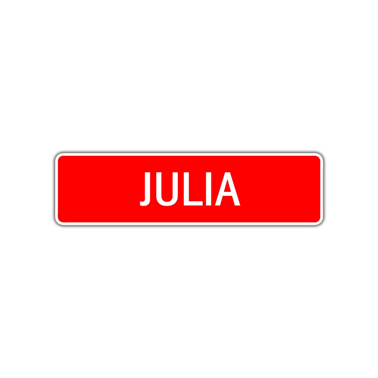 Julia Street Sign Children Name Room Plate