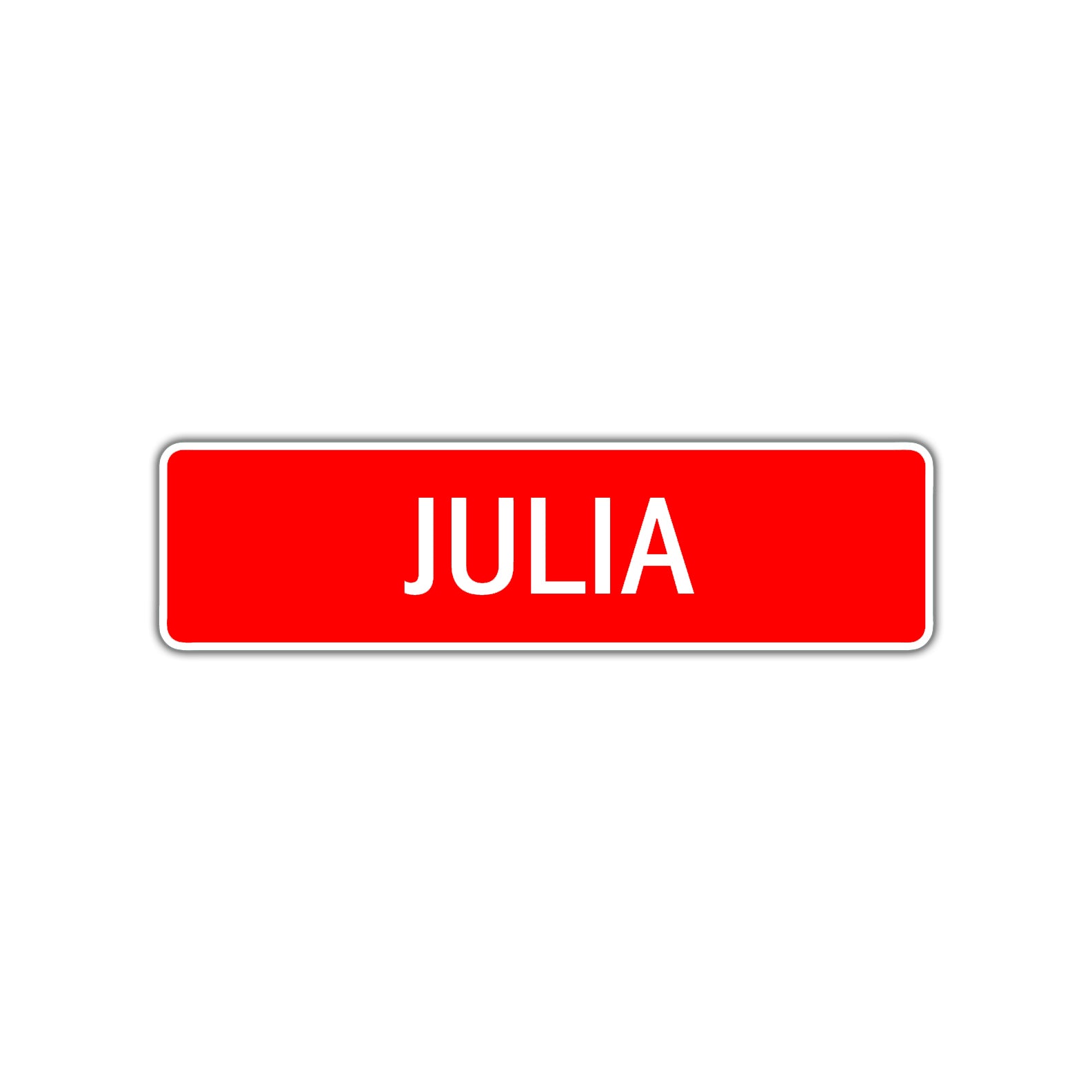 Julia Street Sign Children Name Room Plate