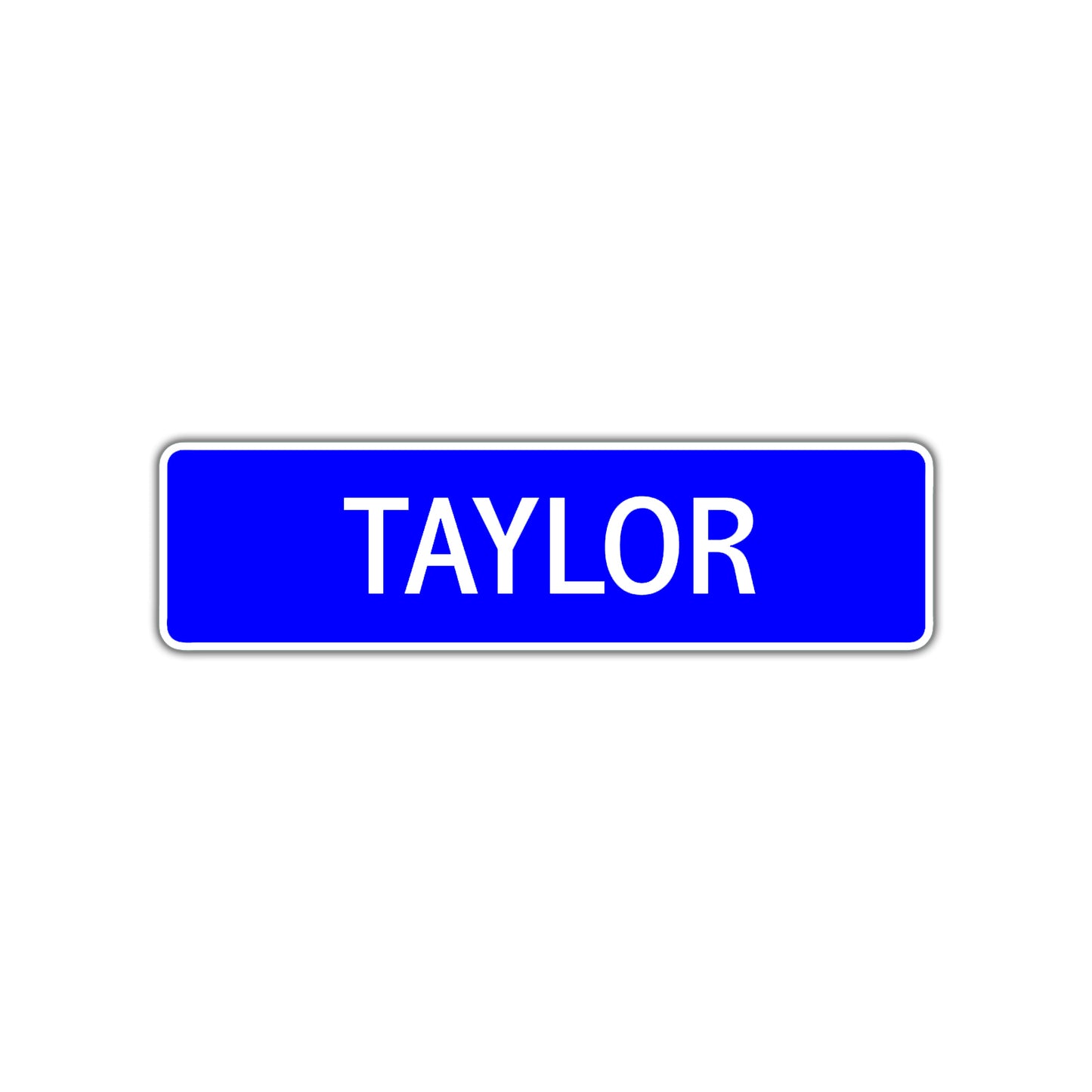 Taylor Street Sign Children Name Room Plate