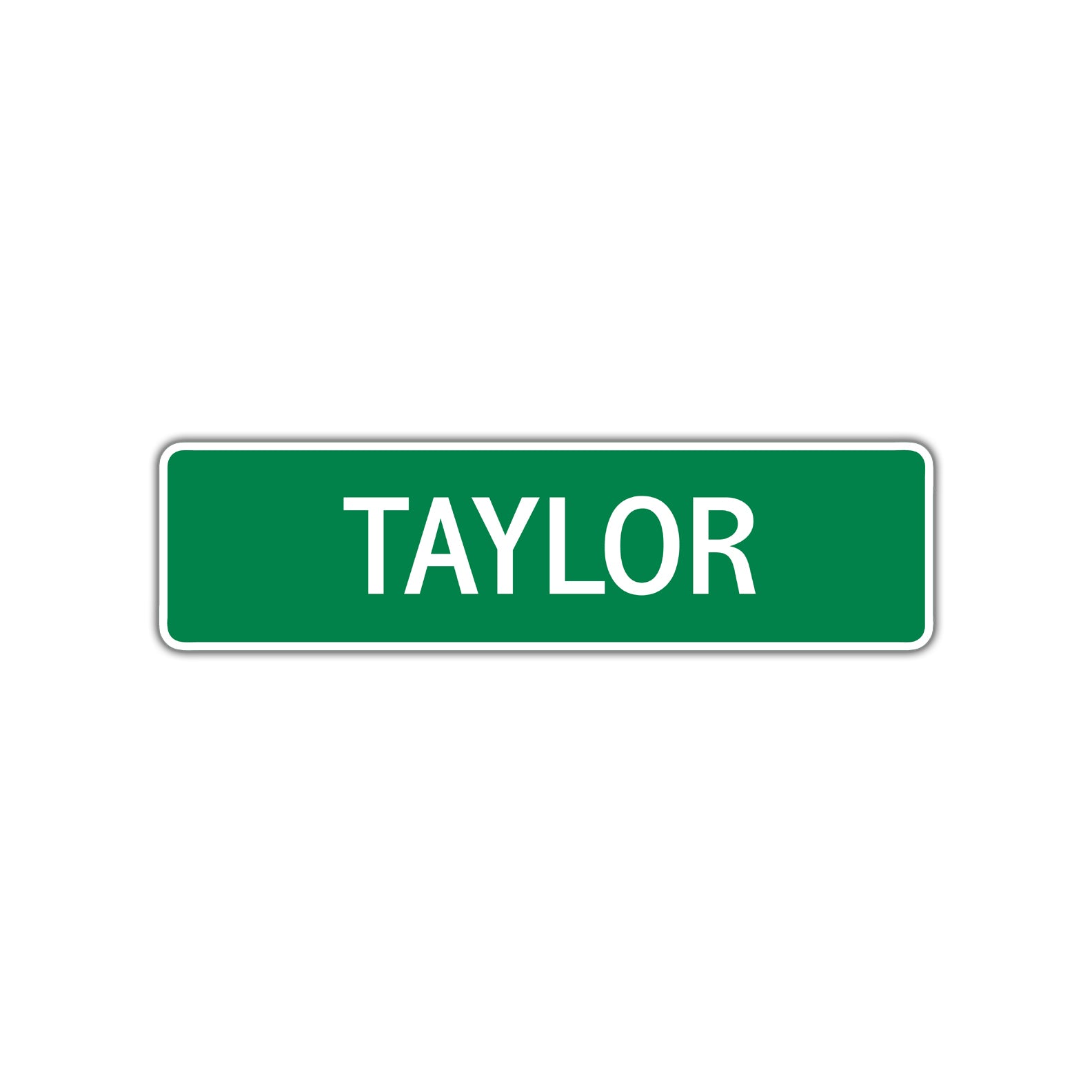 Taylor Street Sign Children Name Room Plate