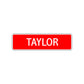 Taylor Street Sign Children Name Room Plate