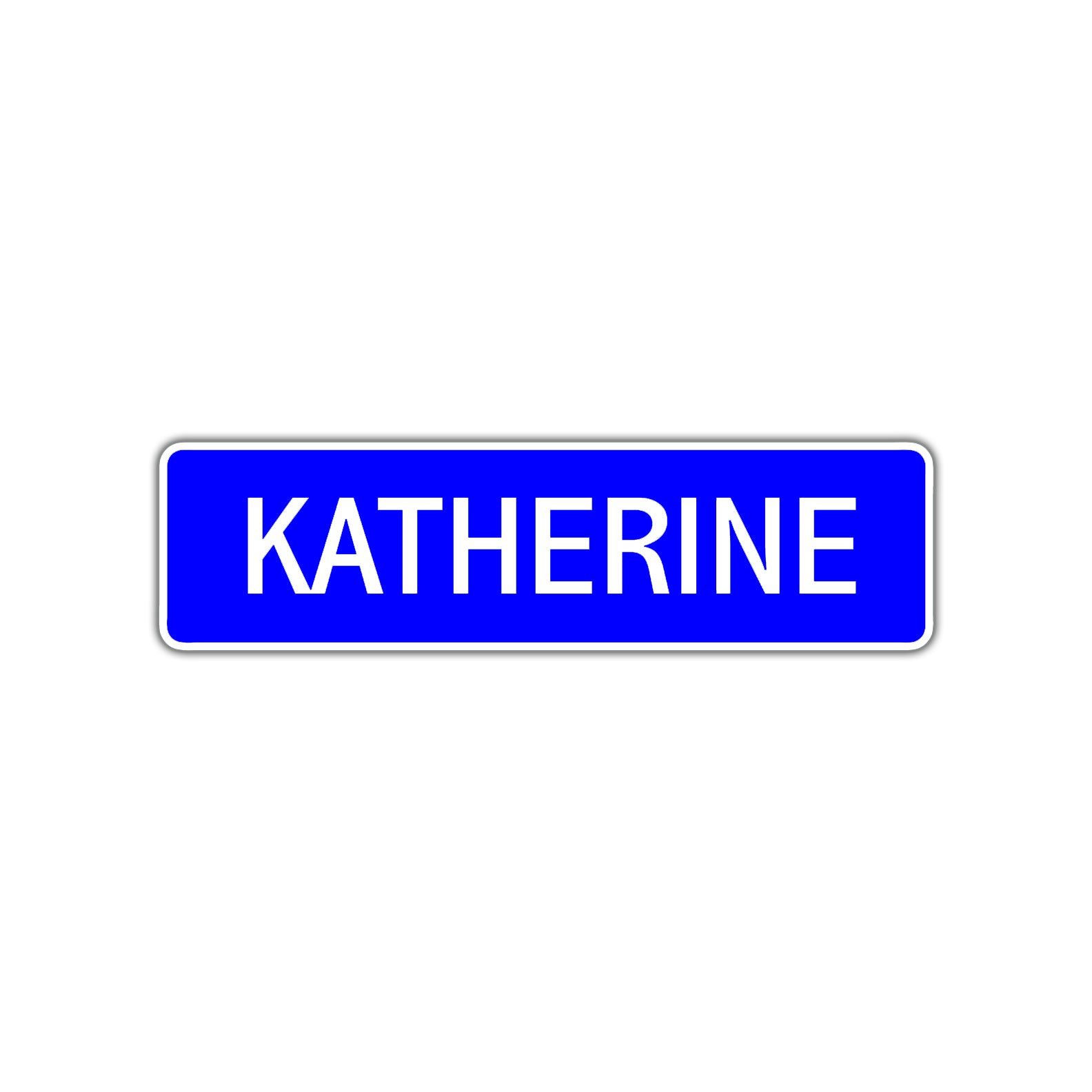 Katherine Street Sign Children Name Room Plate